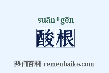 酸根是什么意思的图片